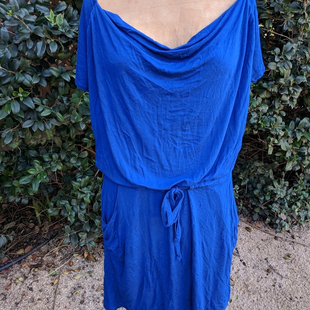Barneys COOP cobalt blue jersey dress